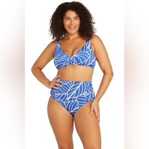 ArteSands Philharmonic Blue Botticelli High Waist Swim Bottoms Women’s Size 20
